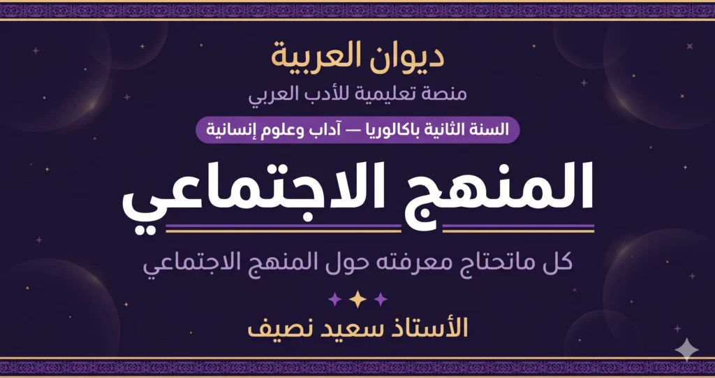 المنهج الاجتماعي في النقد الأدبي: تعريفه، نشأته، تطوره، خصائصه، ورواده